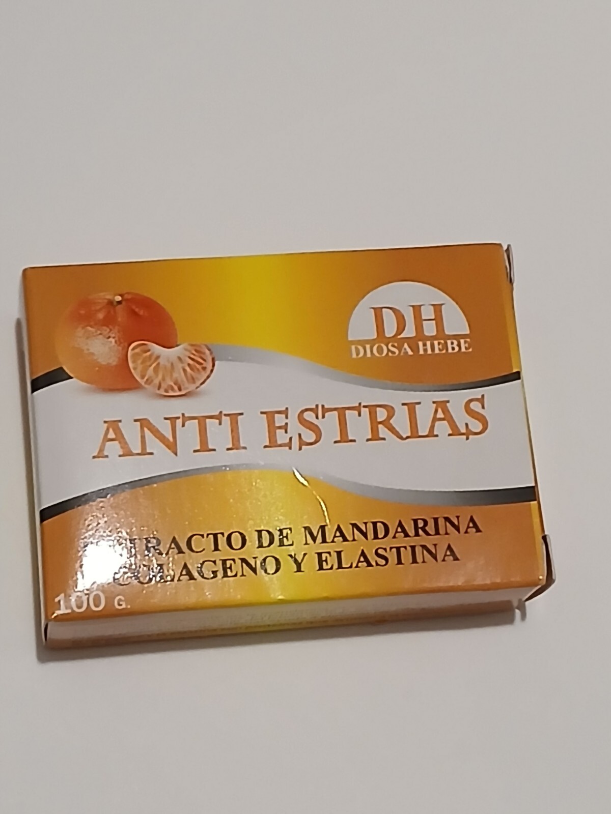 DH Jabon ANTI Estrias Extracto De Mandarina Colageno Y Elastina 100g