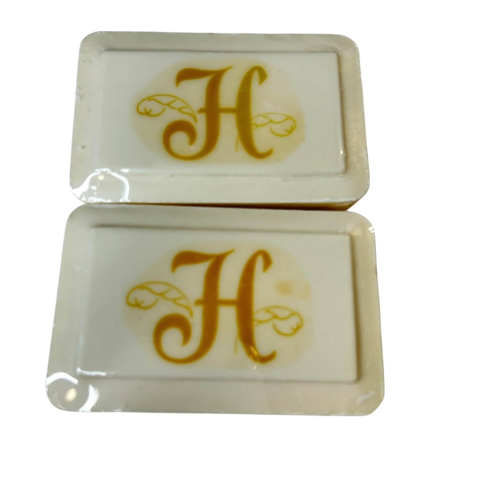 Katherine Gray French Milled Hand Soap Letter H Monogram 2 Sealed Soaps Vtg