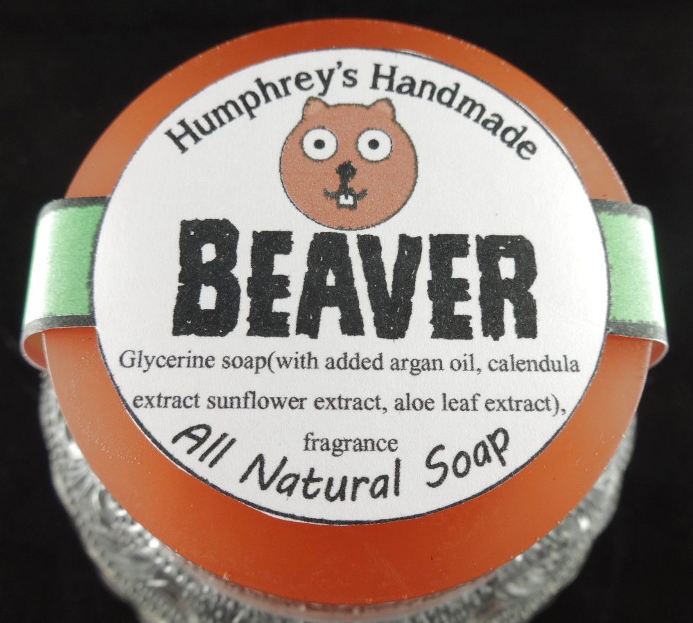 BEAVER Pine Scented Shave & Beard Soap Men’s Glycerin Bar Woods Stocking Stuffer