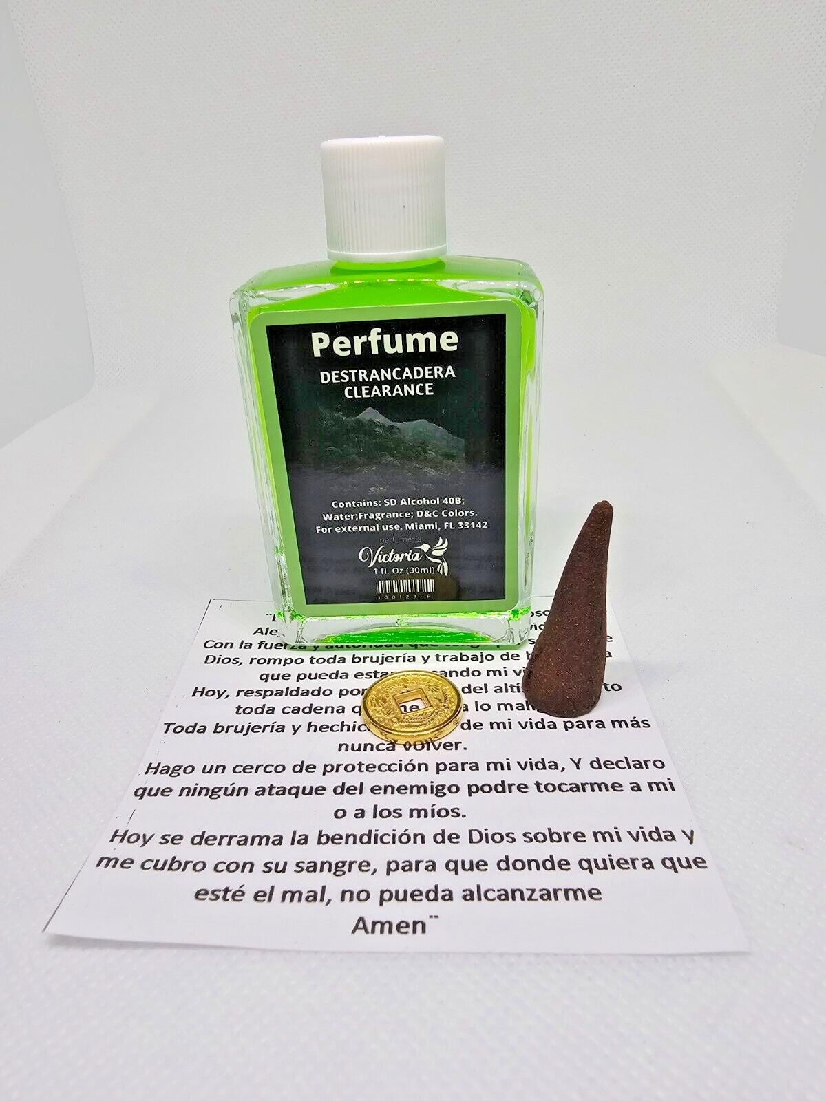 DESTRANCADERA PERFUME CON FEROMONAS ELIMINA ENERGIAS NEGATIVAS ORACION AMULETO