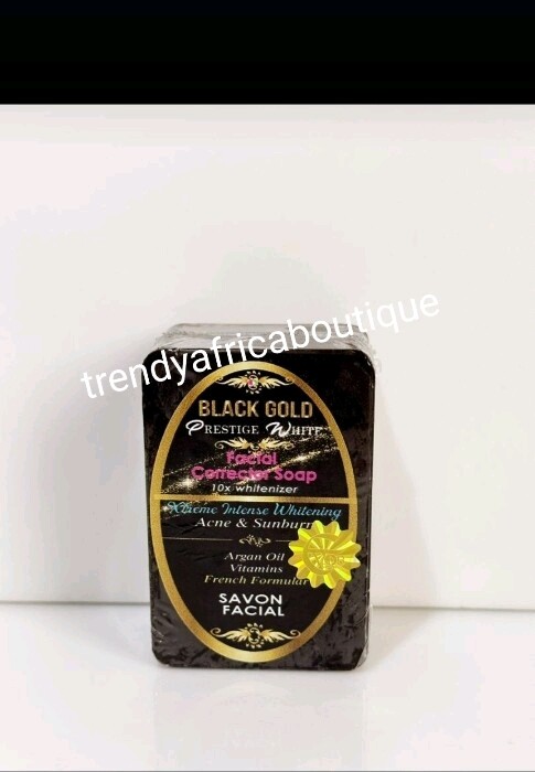 Black Gold Prestige White Facial Corrector Soap. Anti Acne & Sun Burn 135g X 1