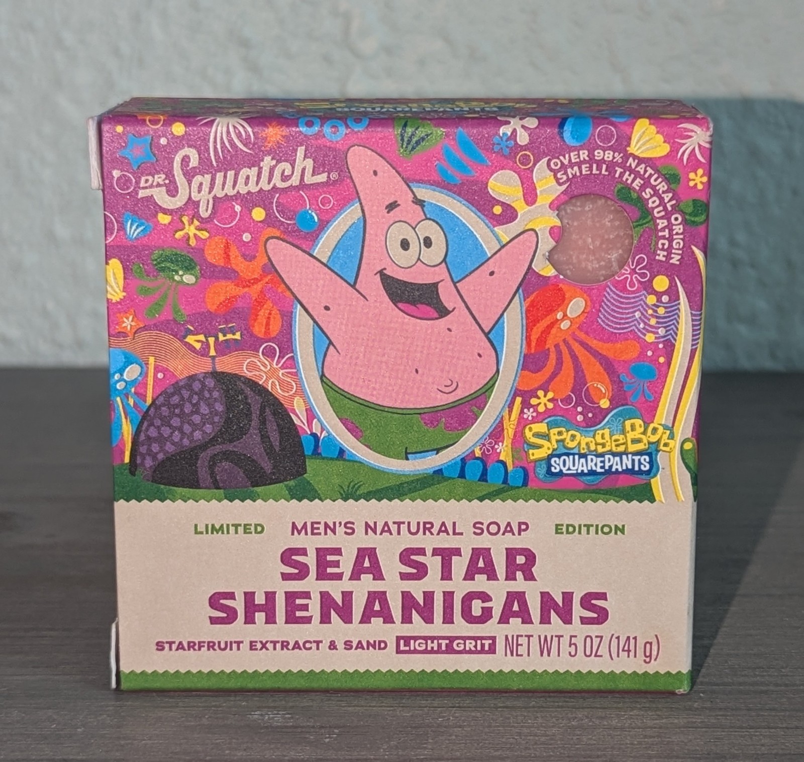 Dr. Squatch SpongeBob SquarePants Natural Bar Soap Limited Edition NEW RARE!!