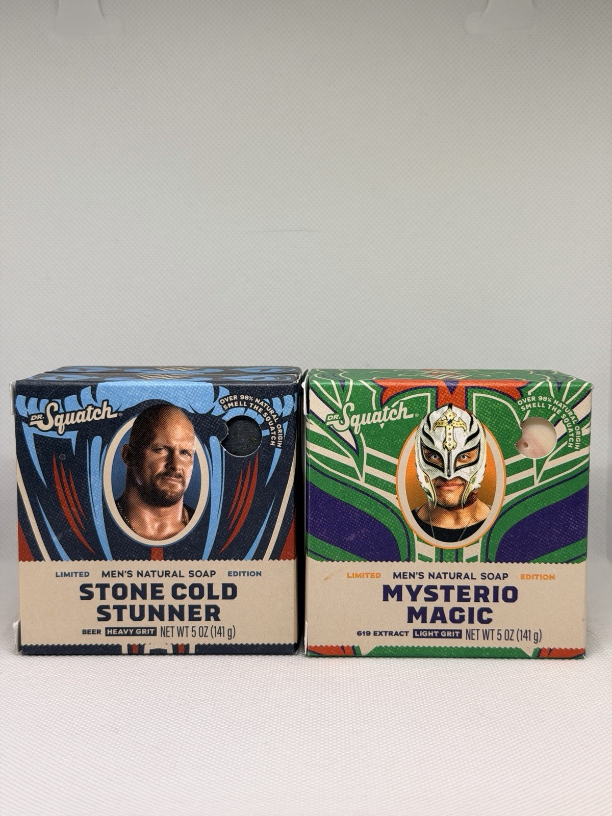 Dr Squatch STONE COLD STUNNER REY MYSTERIO MAGIC WWE Natural Soap. Rare!
