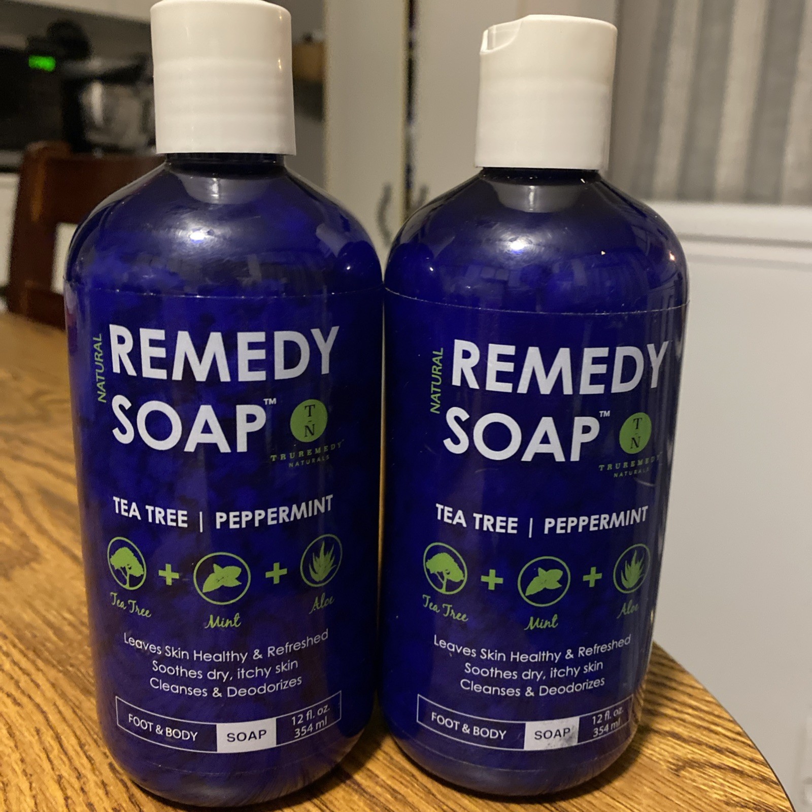 Lot Of 2 Remedy Soap Tea Tree Peppermint Aloe Body Wash Cleanse Deodorize