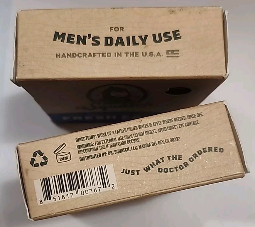 Dr.Squatch Natural Bar Soap, Fresh Falls, 5 oz Bar Lot Of 2