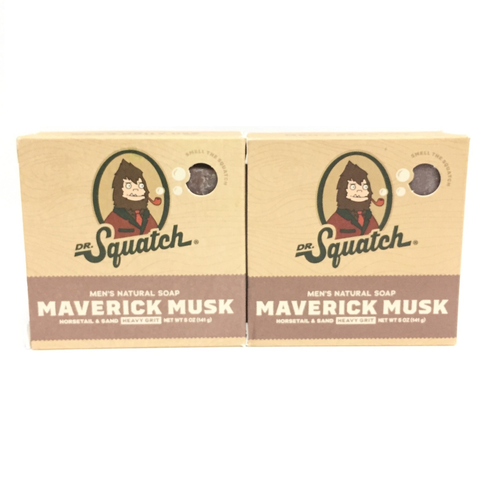 (2 PACK) Dr. Squatch Men’s Natural Soap – Maverick Musk, 5 oz