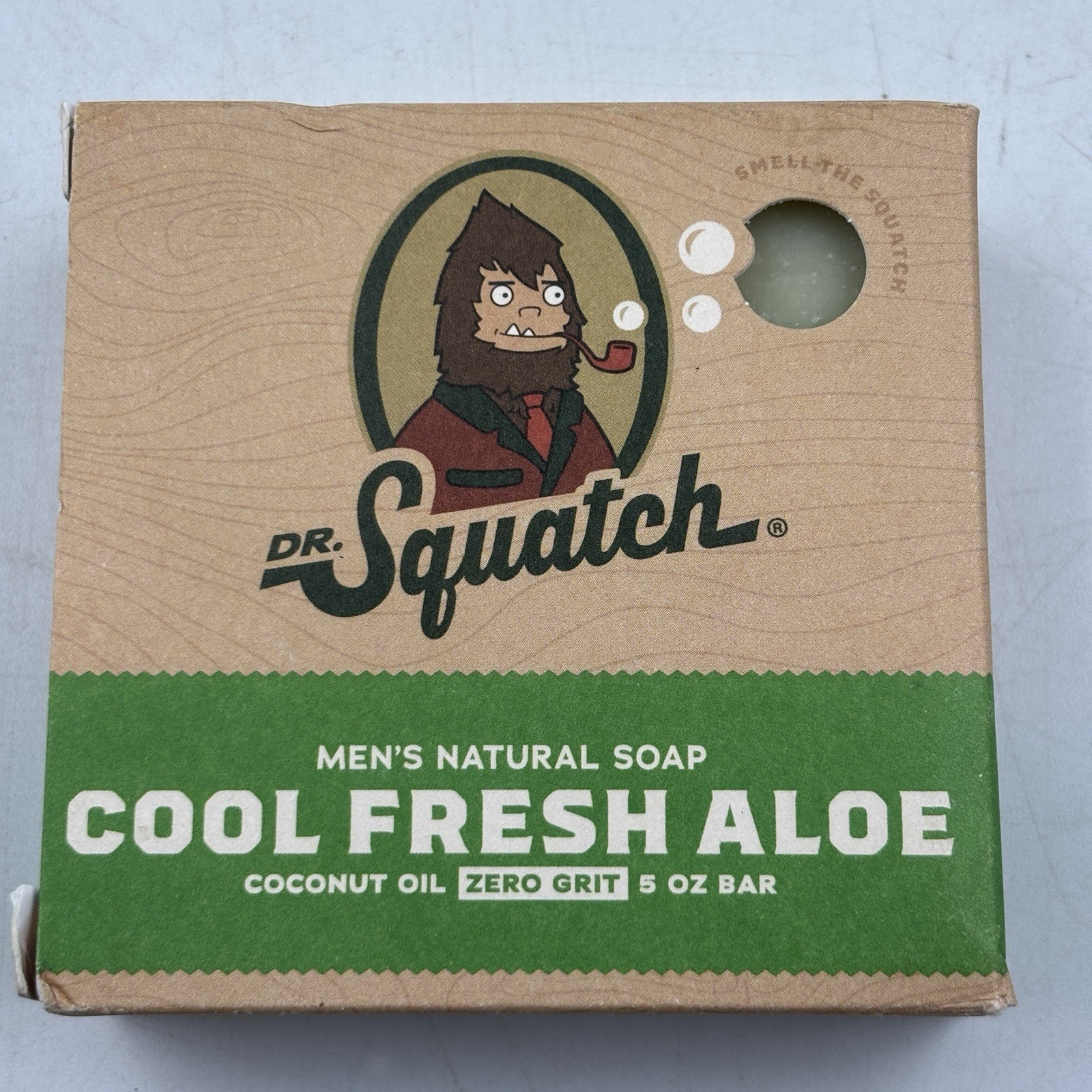 Dr. Squatch Cool Fresh Aloe Natural Soap Bar Zero Grit 5oz Stocking Stuffer