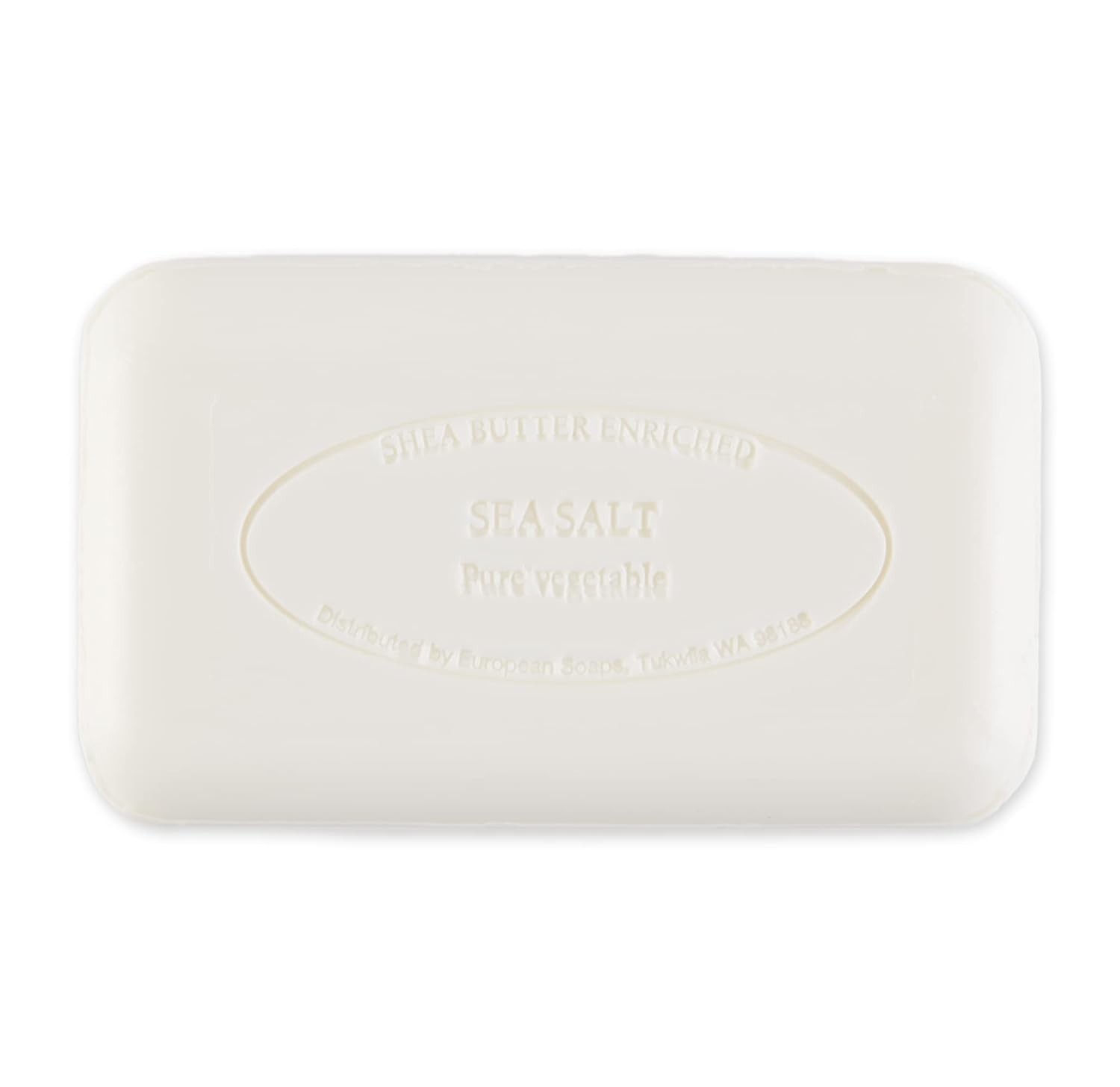 Sea Salt Scented Artisanal Soap with Organic Shea Butter – 5.3 oz Beauty Bar