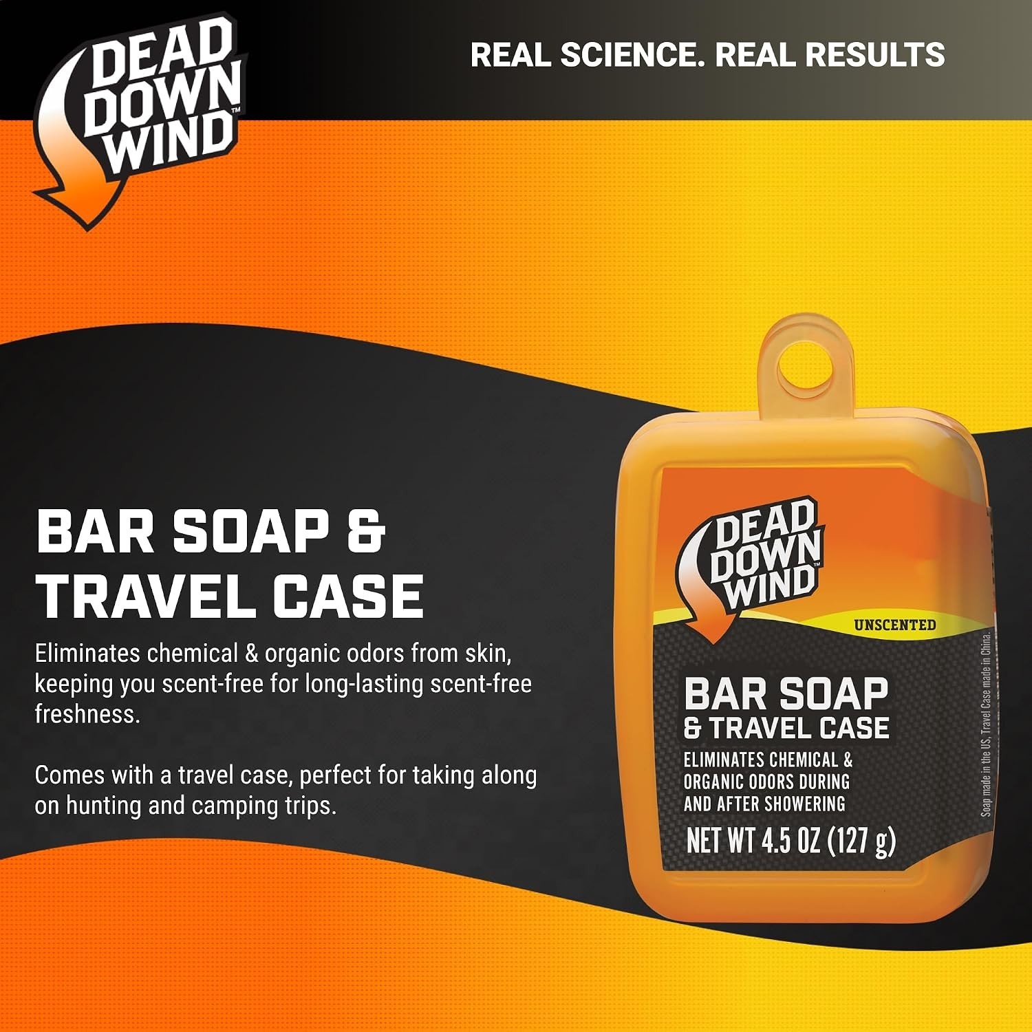 Biodegradable Bar Soap with Travel Case for Camping and Outdoor Activities