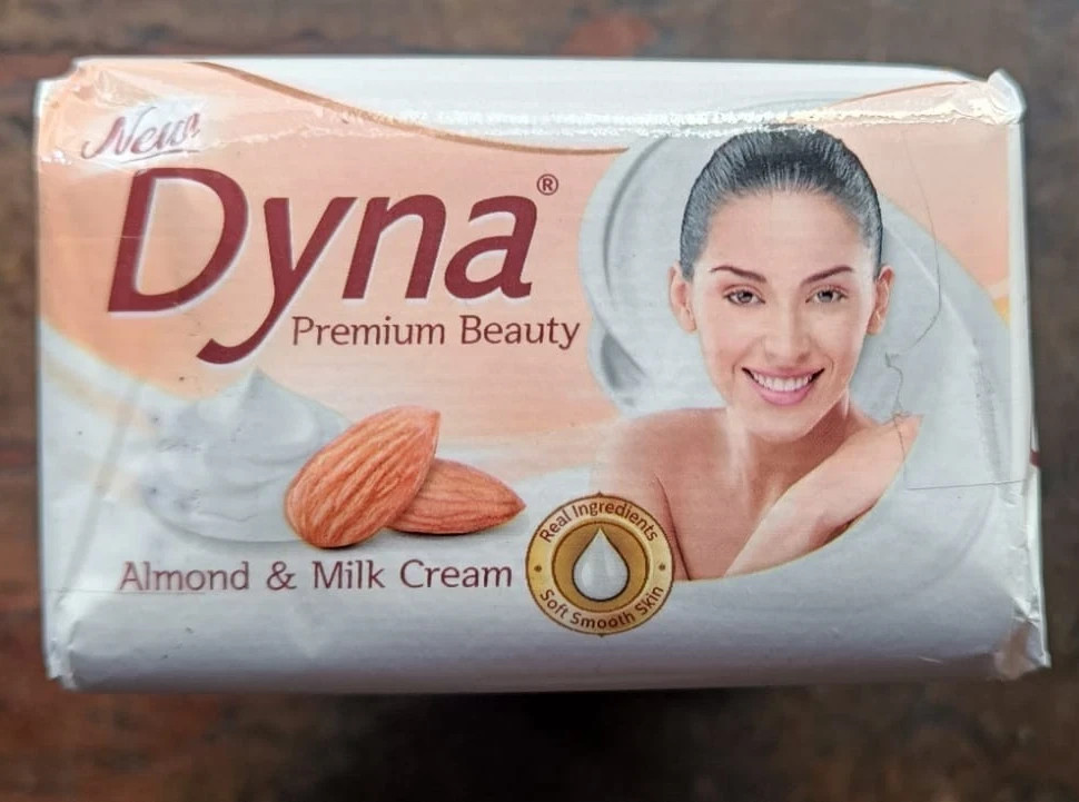 Dyna Almond Milk Bathing Soap Bar 4+1 Free Pack 100g Each Total 5 Bars fast ship