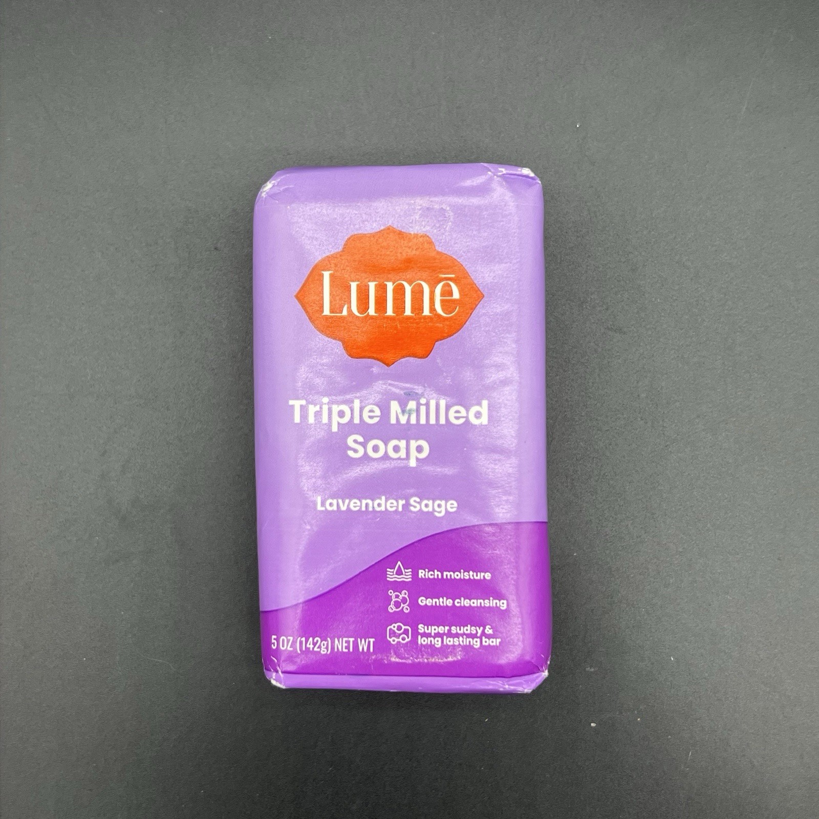 Lume Triple Milled Soap LAVENDER SAGE 5 oz Bar