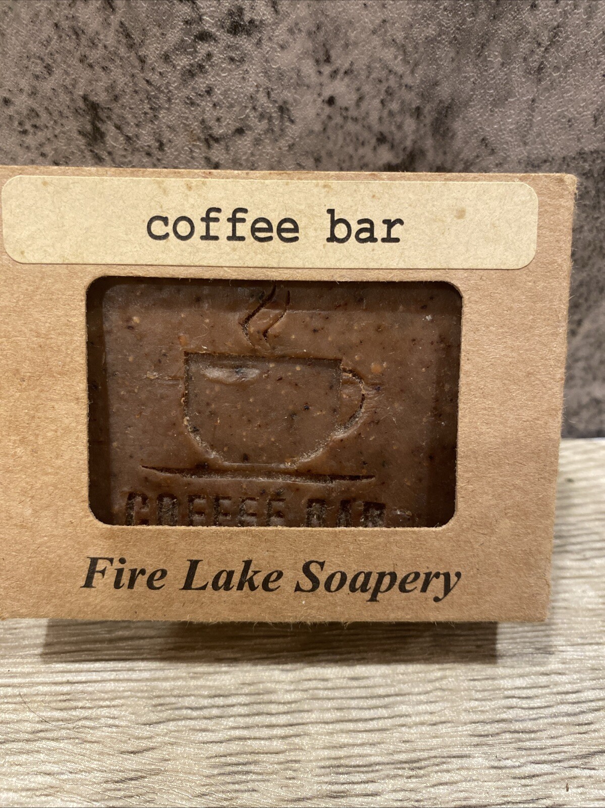 Coffee bar soap by fire Lake soapy