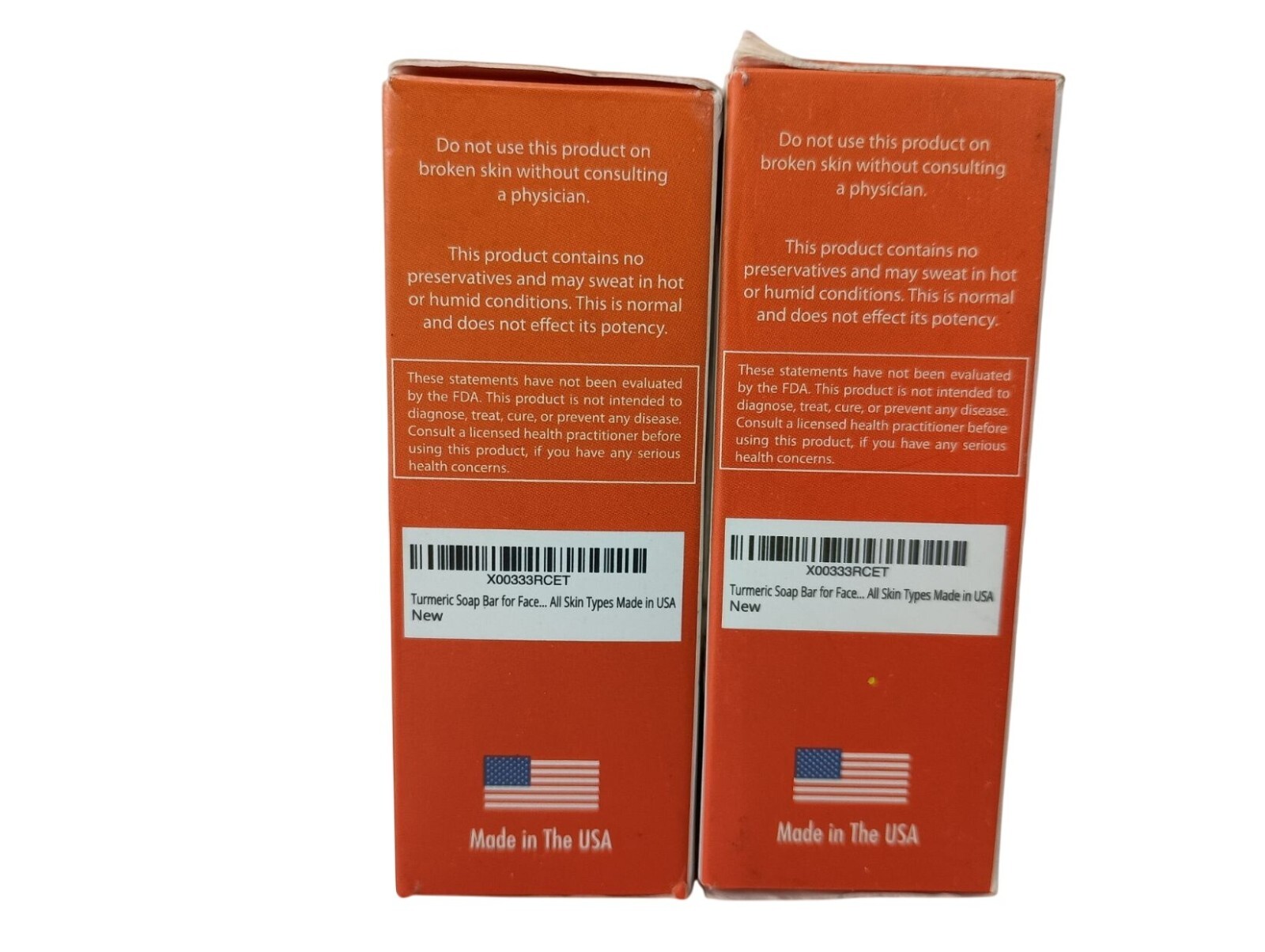 2 Pack Natrulo Turmeric Soap Bar 4 Oz