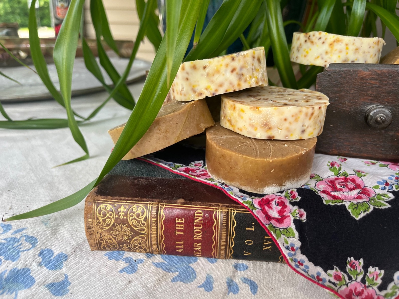 Homemade Tallow Soap Multiple Scents made with Wildflowers