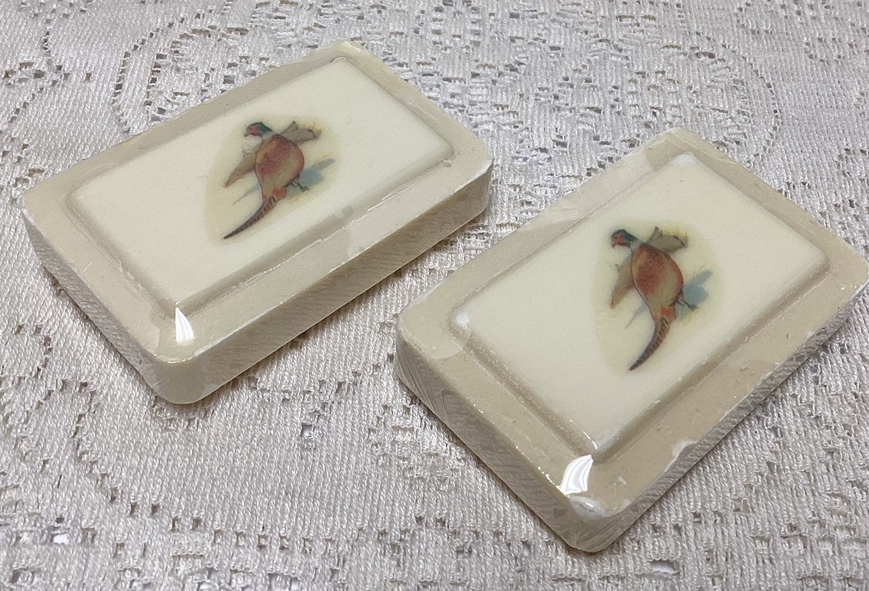 Vintage Katherine Gray Soap 2 bars ~ Hunting Fowl Pheasants
