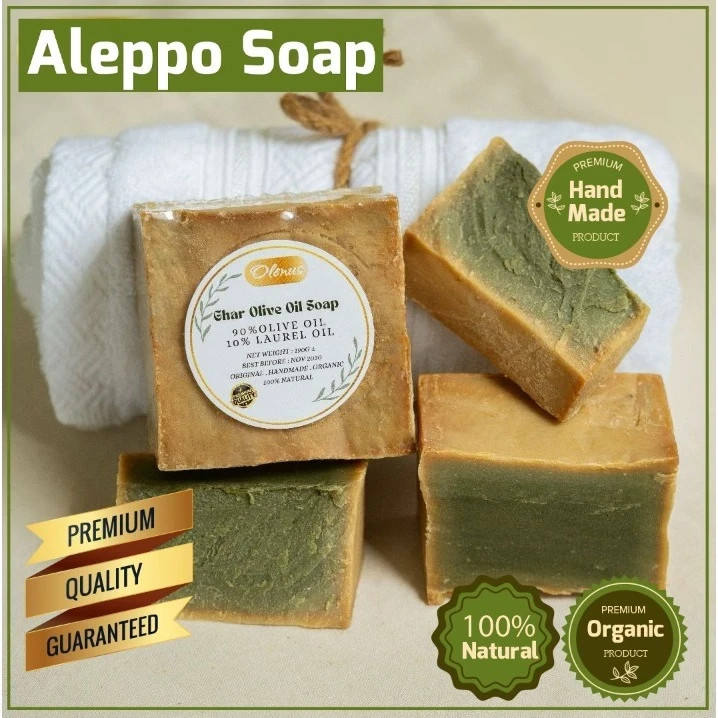 Olenus Ghar Olive Oil Soap – 90% Olive Oil, 10% Laurel Oil – Organic & Natural