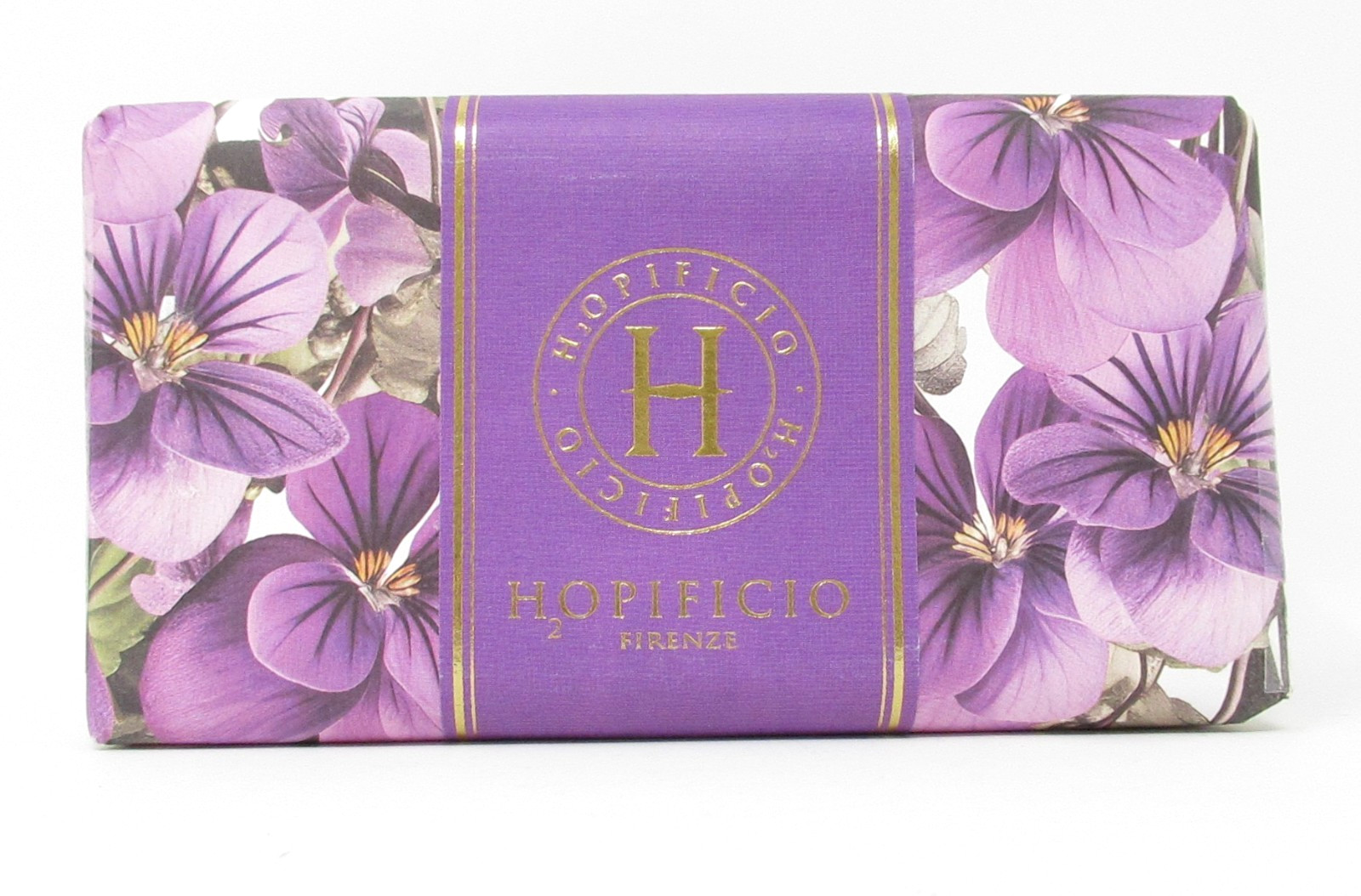 Hopificio Italian Luxury Bath Bar Soap 2 Pk Violet Bouquet scented 14oz (2x7oz)