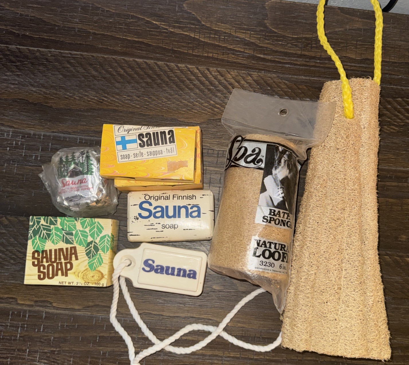 Vintage Finnish Spa Soap. 6 Various scents. Luffa. (2)