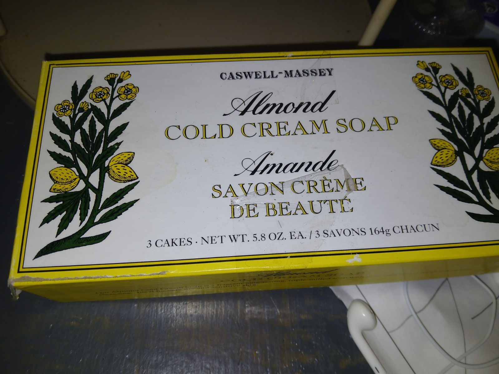 Caswell Massey Almond Cold Cream Soap~10 oz~300g-Brand New 2 Soap Bars