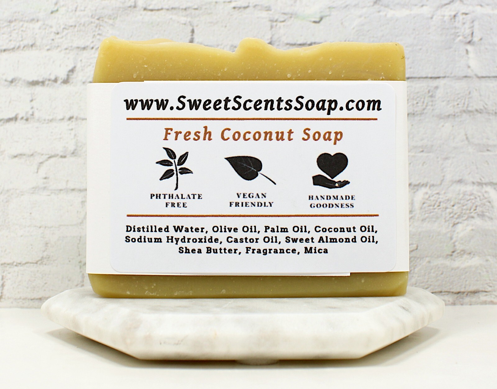 Fresh Coconut Soap – Handmade, Cold Process, Scented Soap