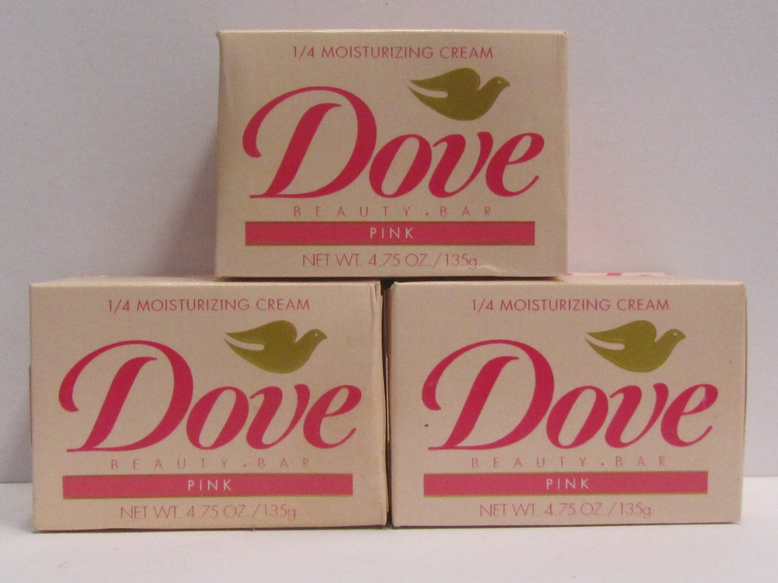 Dove Beauty Bar Soap Pink 1/4 Moisturizing Cream Lot of 6 x 4.75 oz Brand New