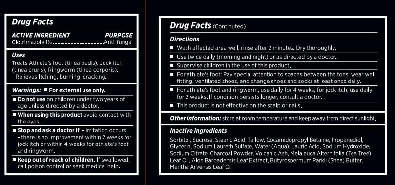 Roycederm Antifungal Soap for Active Skin – 4 Ounce (Pack of 2), Black