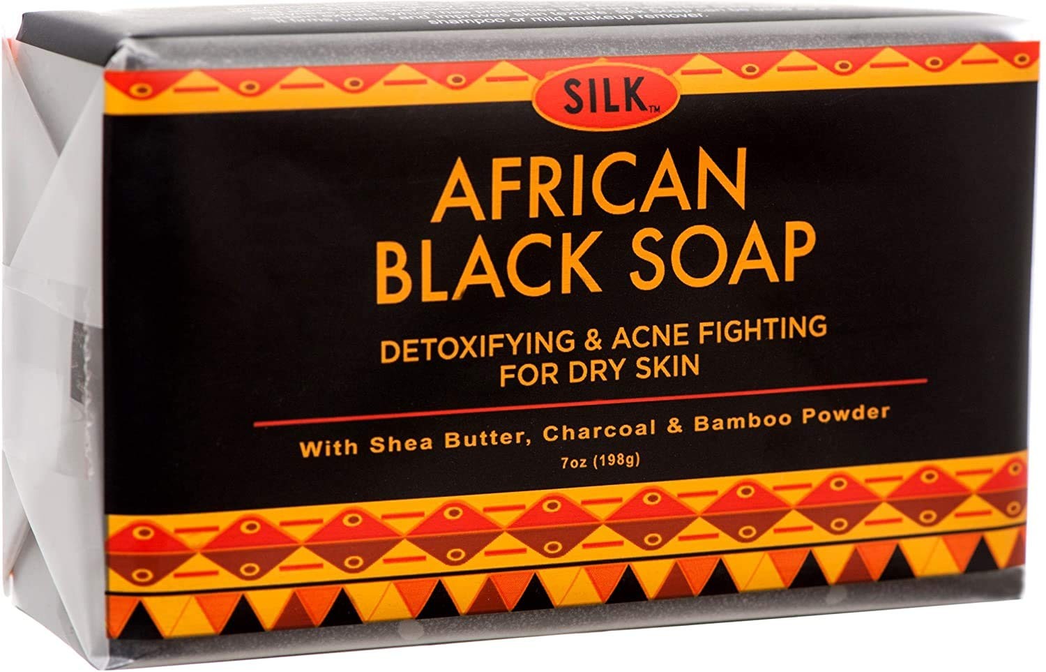 African Black Soap 7oz for Acne, Eczema, Dry Skin, Psoriasis, Scar Removal, F…