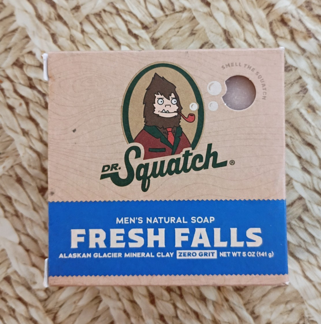 NEW! Dr Squatch FRESH FALLS Natural Bar Soap Mineral Clay Zero Grit 5 oz