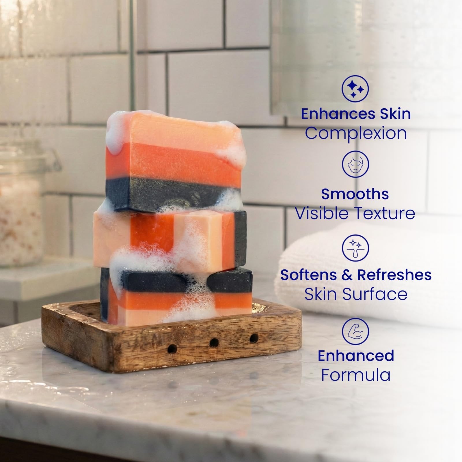 3 Bars Premium Maximum Whitening/Peeling Soap w/Glutathione,Arbutin,& Kojic Acid