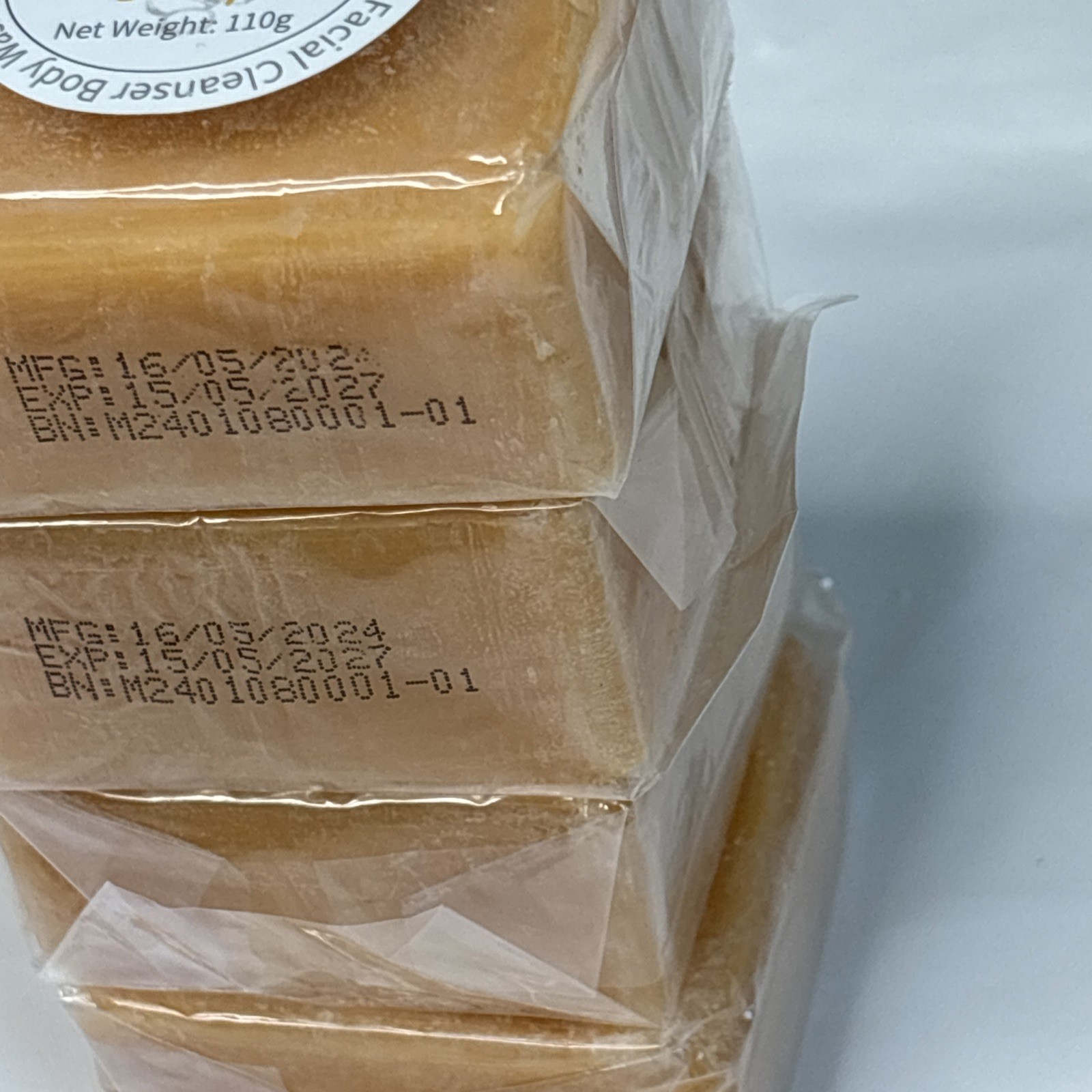 Lot of 4 Small Liyalan Bar Soap Turmeric 110g Each NEW Facial Cleanser body Wash