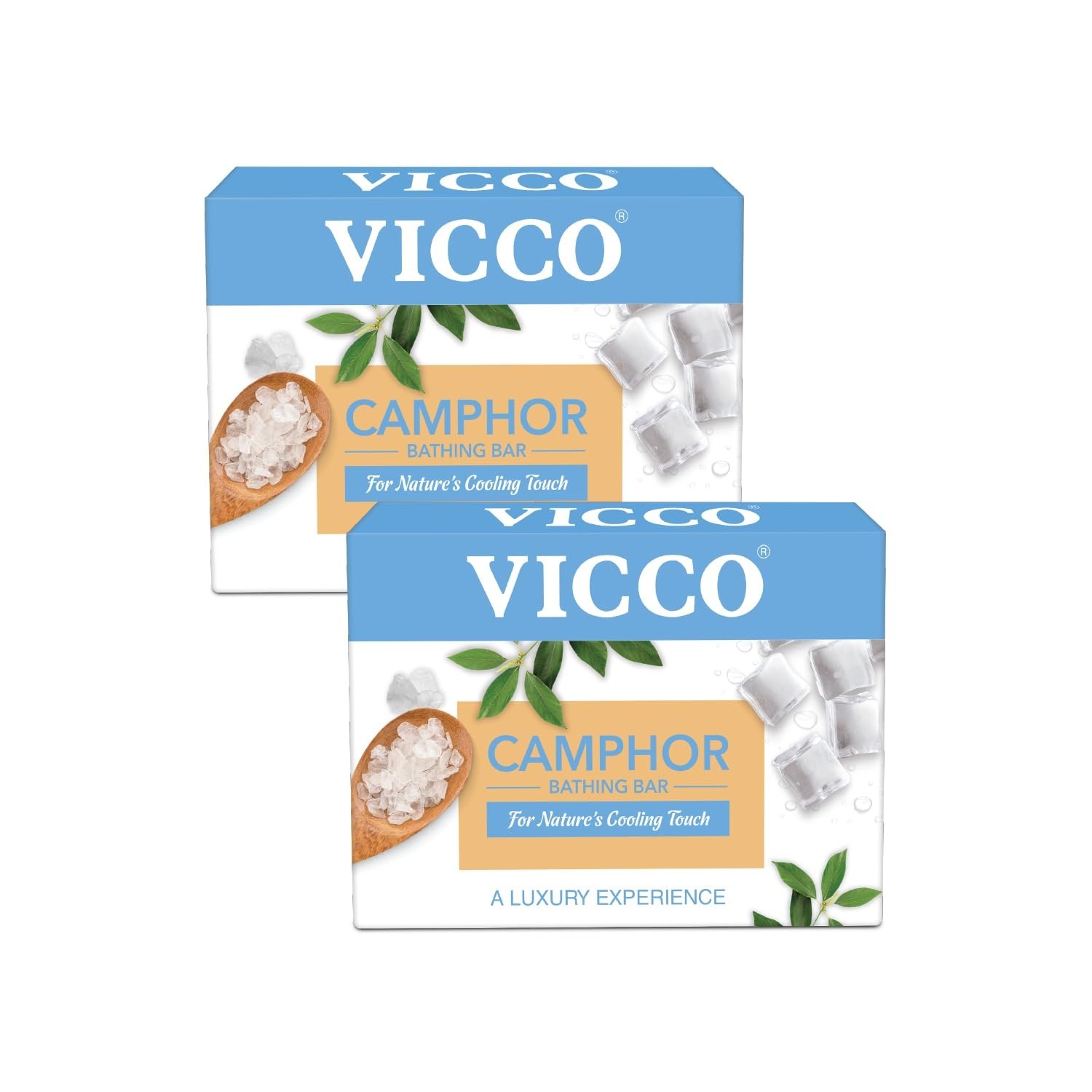 5 bars – VICCO Camphor Soap 100 GRAMS Traditional Deodorant Herbal Soaps