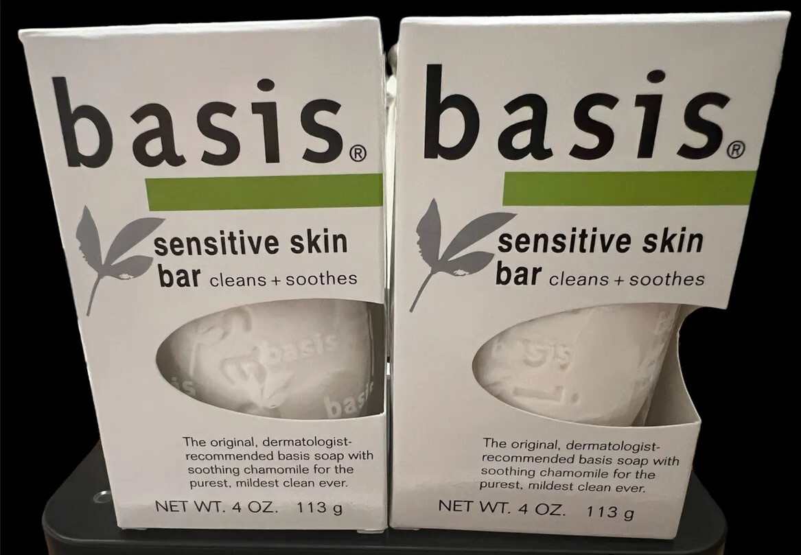 Basis SENSITIVE Skin Bar Cleanse + Soothe 4oz Bar (2 pack)