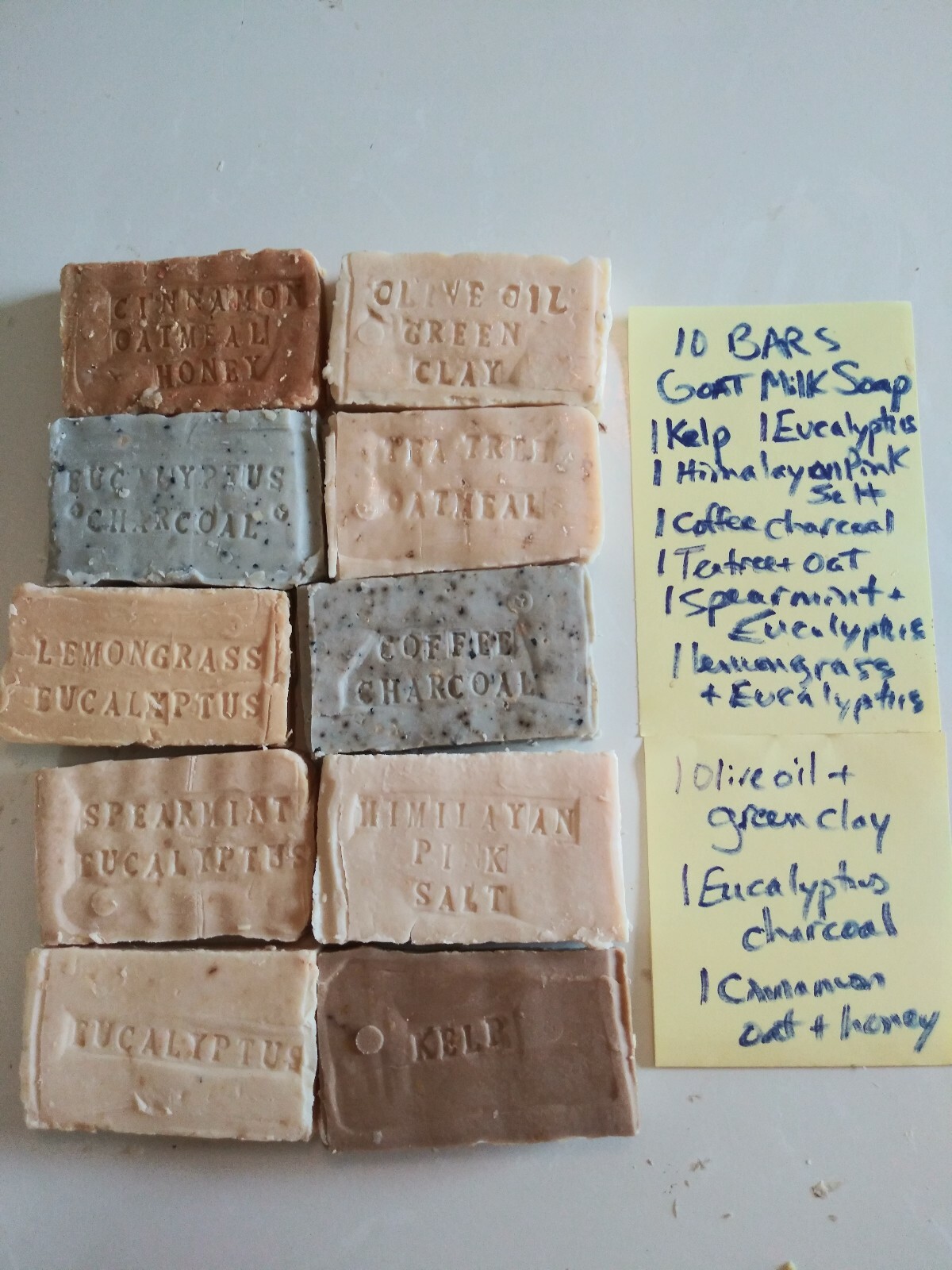 10 BARS GOAT MILK SOAP FREE SHIPPING HAPPY GOAT CREAMERY PURE ESSENTIAL OILS TOP