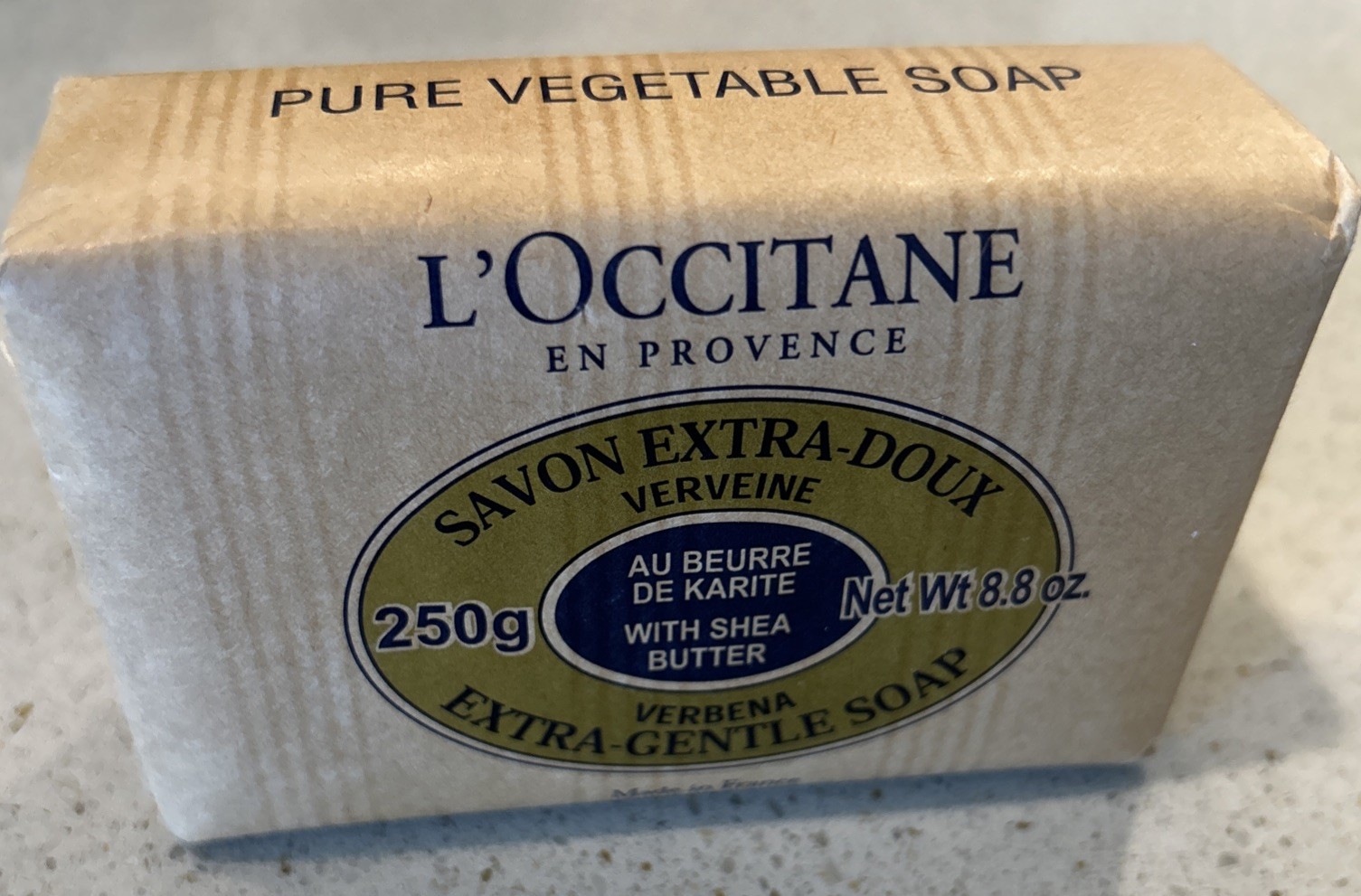 L’Occitane Verbena Extra Gentle Soap w/ Shea Butter 250g/8.8 Oz – Brand New