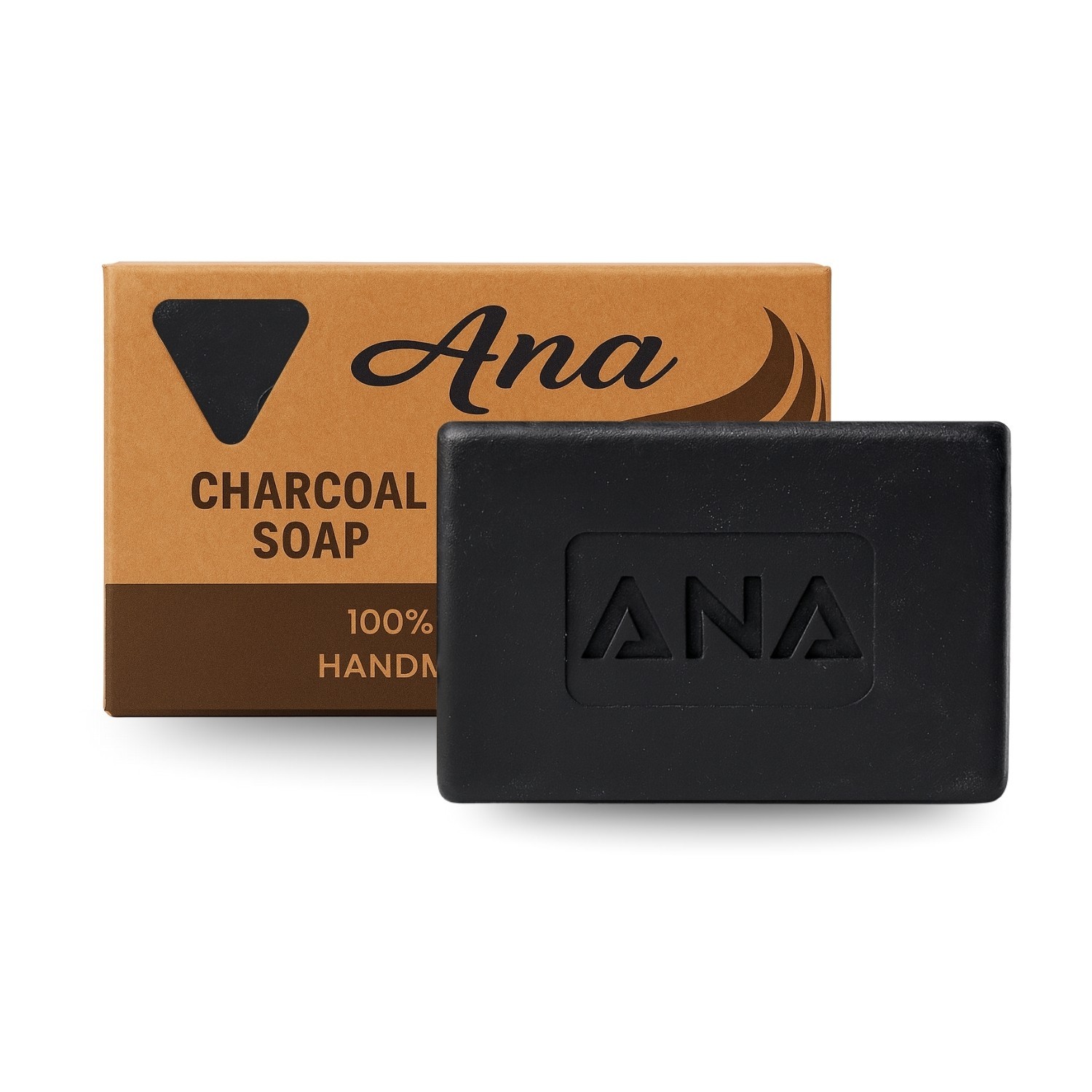 100% Natural Ingredients Handmade Charcoal Soap for Body and Face Wash Daily Use