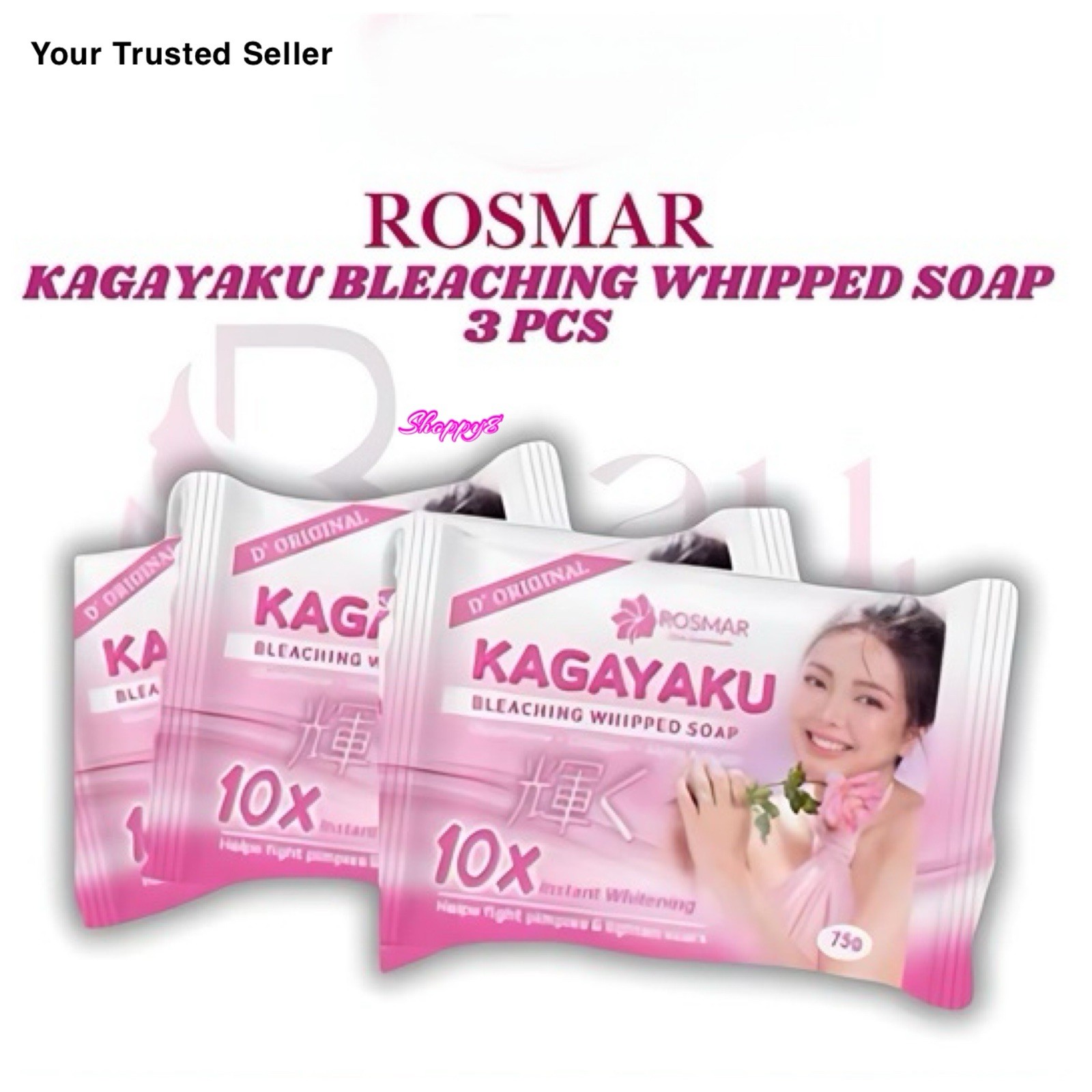 3 Bar ROSMAR KAGAYAKU SOAP Condensada Scent SOAP 75g X 3