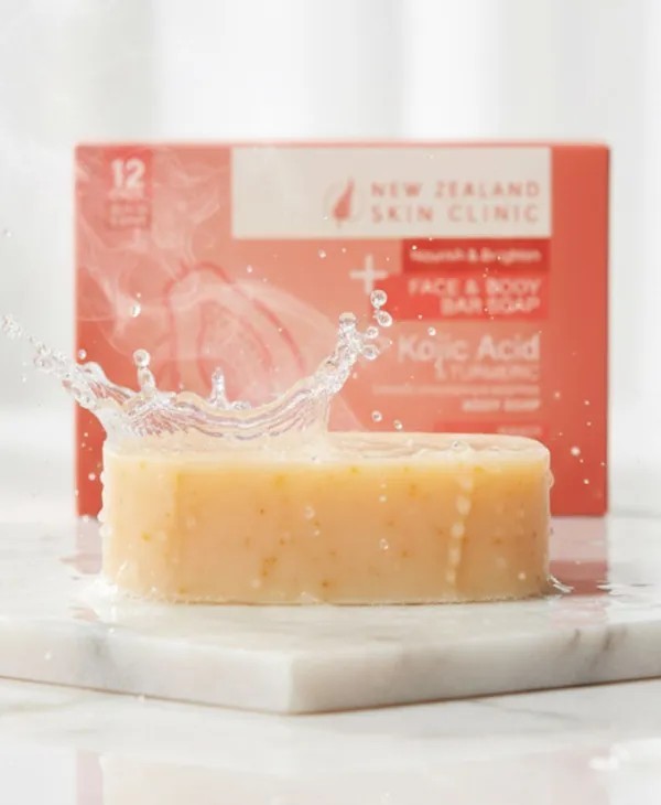 New Zealand Skin Clinic Kojoc Acid & Tumeric Body Soap – 5 Pack (500g)