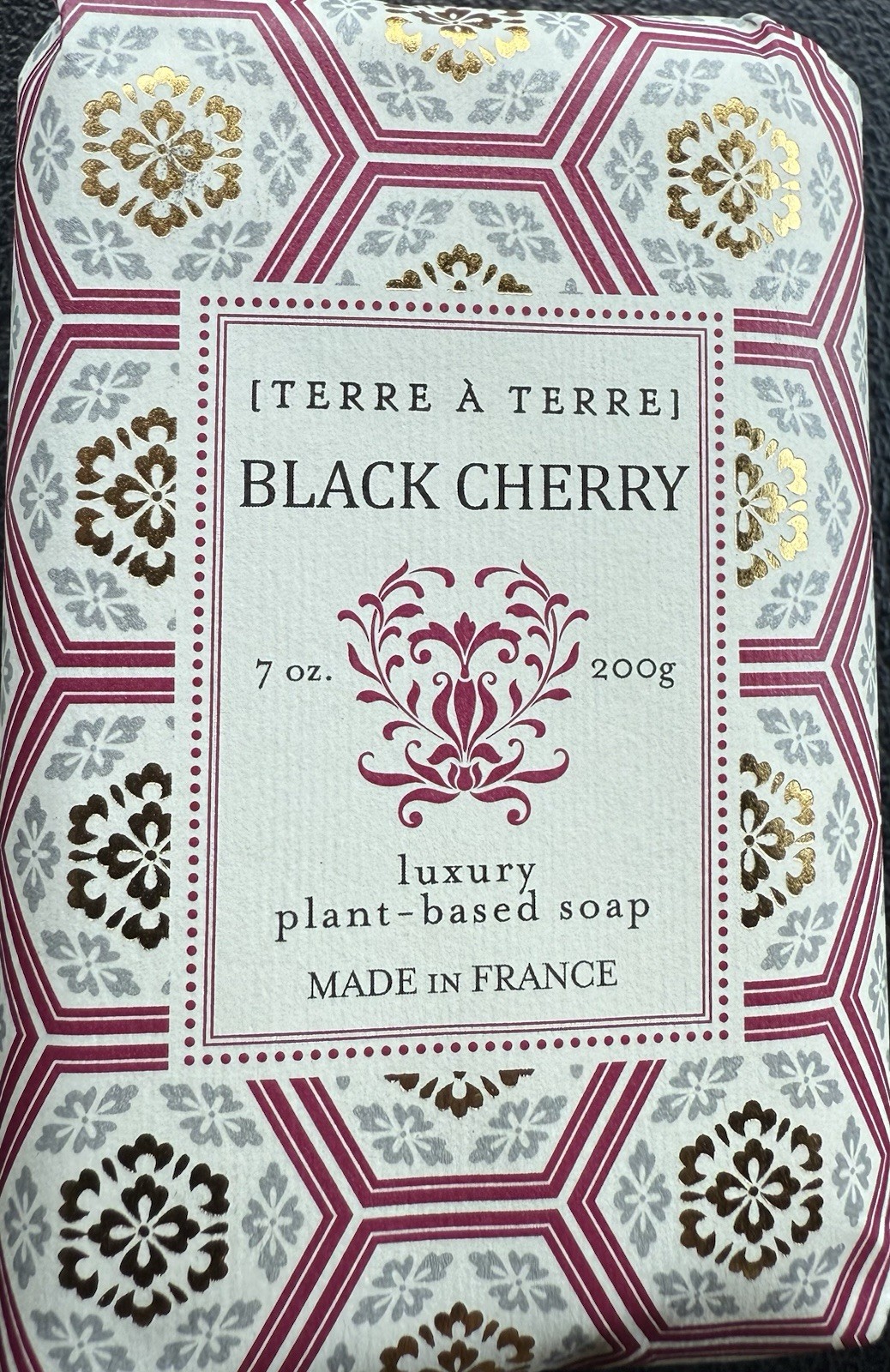 Lot Of 4 Bar Soaps Terre À Terre Lavender, Verbena, Black Cherry, French Pear