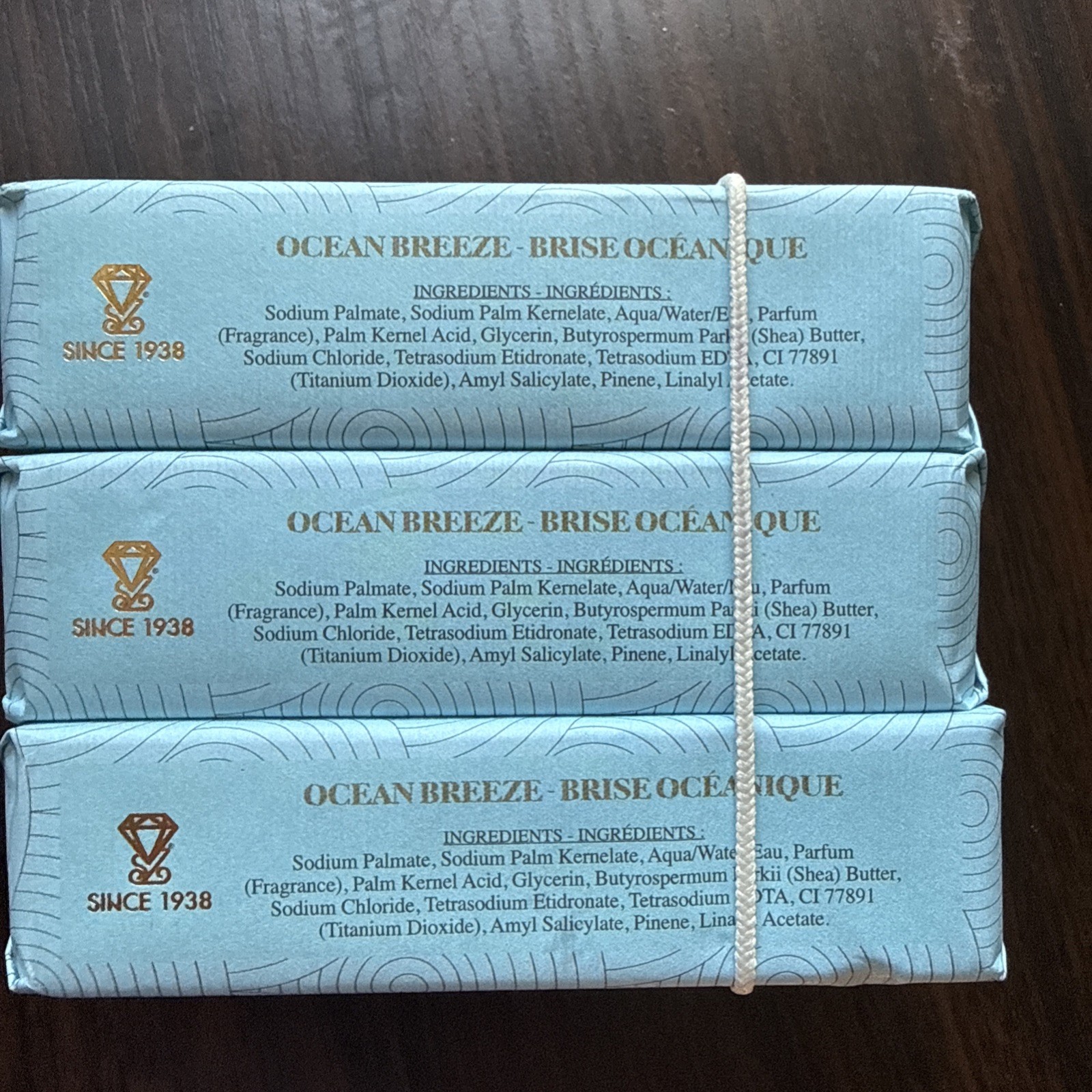 ZENI Ocean FINE TRIPLE MILLED SOAP BAR (3 BARS )5.3OZ EACH MADE IN ITALY