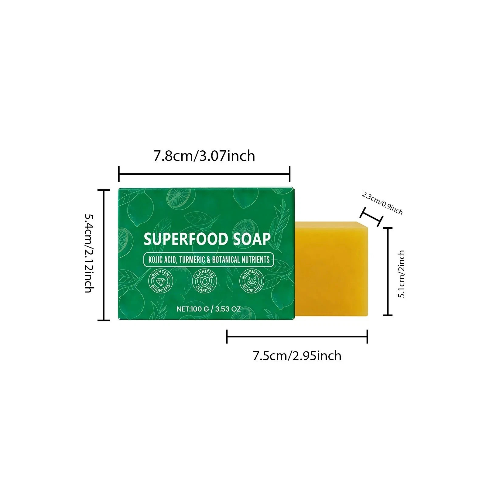 Stem And Soul Superfood Soap, Upgraded Stem & Soul Turmeric Lemon SoapBar