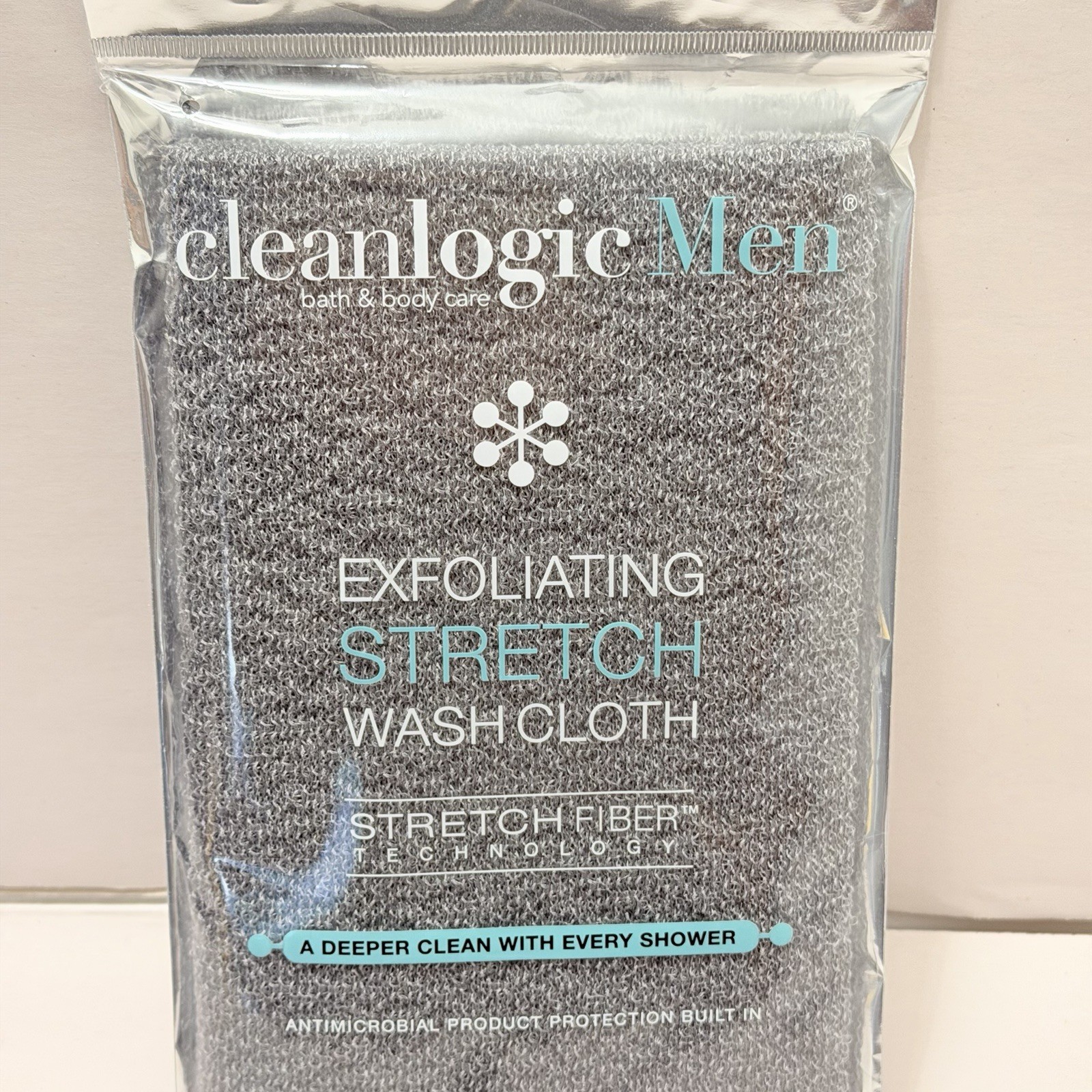Clean Logic Detox Charcoal Purifying Stretch Wash Cloth Gray 1 Count Spa Shower