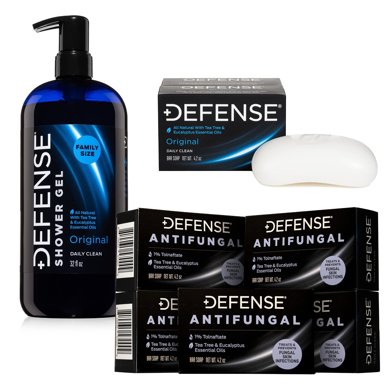 Antifungal Medicated Bar Soap 5-Pack | Athlete’s Foot Treatment + Natural Body W