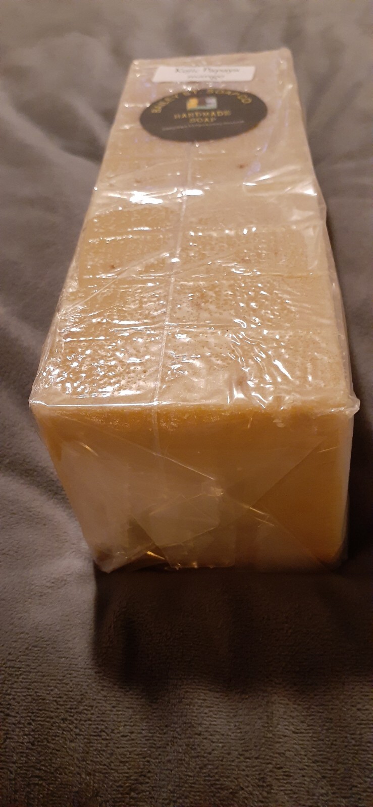 Kojic Papaya Mango handmade soap loaf, 9 precut bars- FREE Shipping