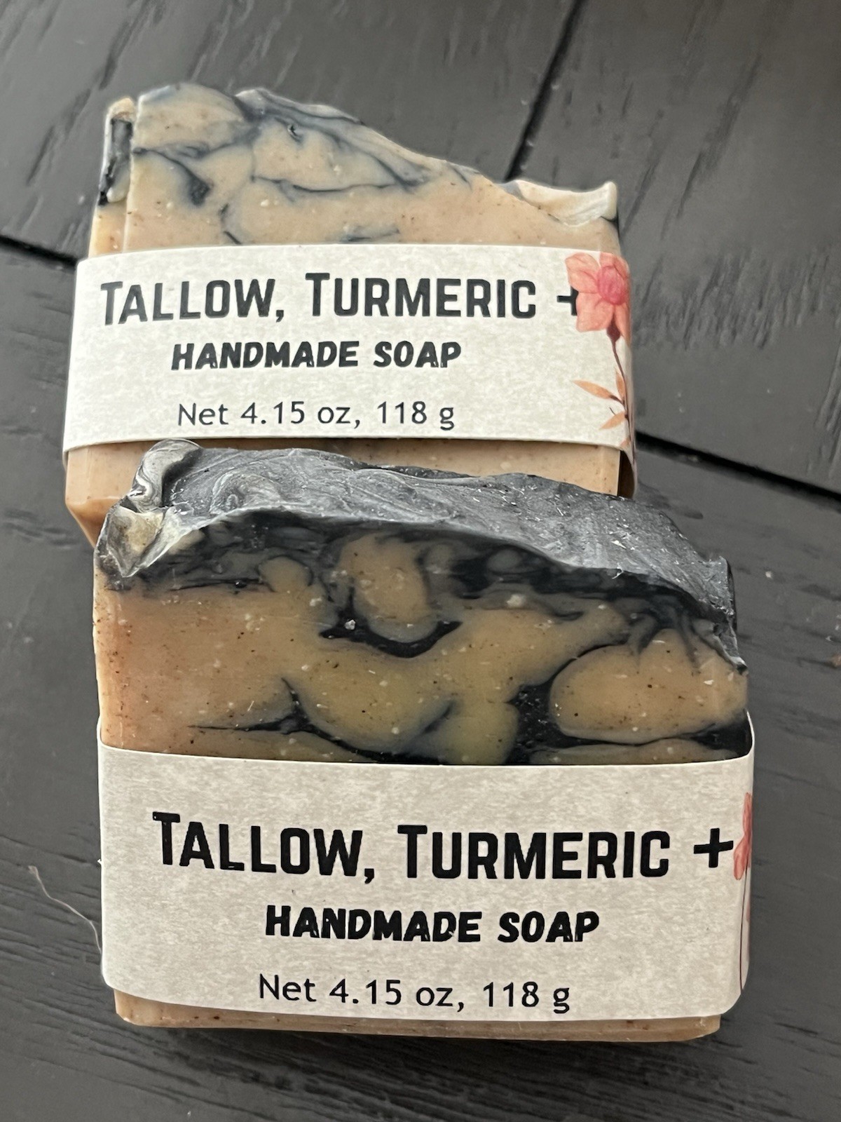 Handmade Soap Bar – about 4.5 ounces, 120 grams – No artificial color/fragrance