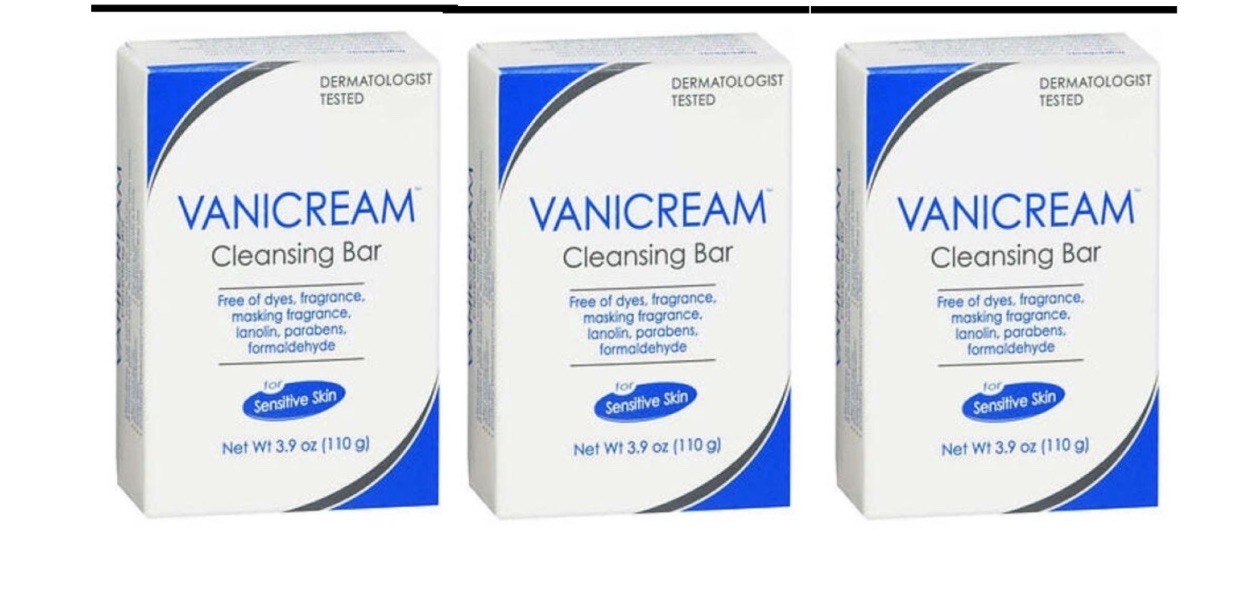 Vanicream Cleansing Bar 3.9oz Each, 3 Pack Free Shipping