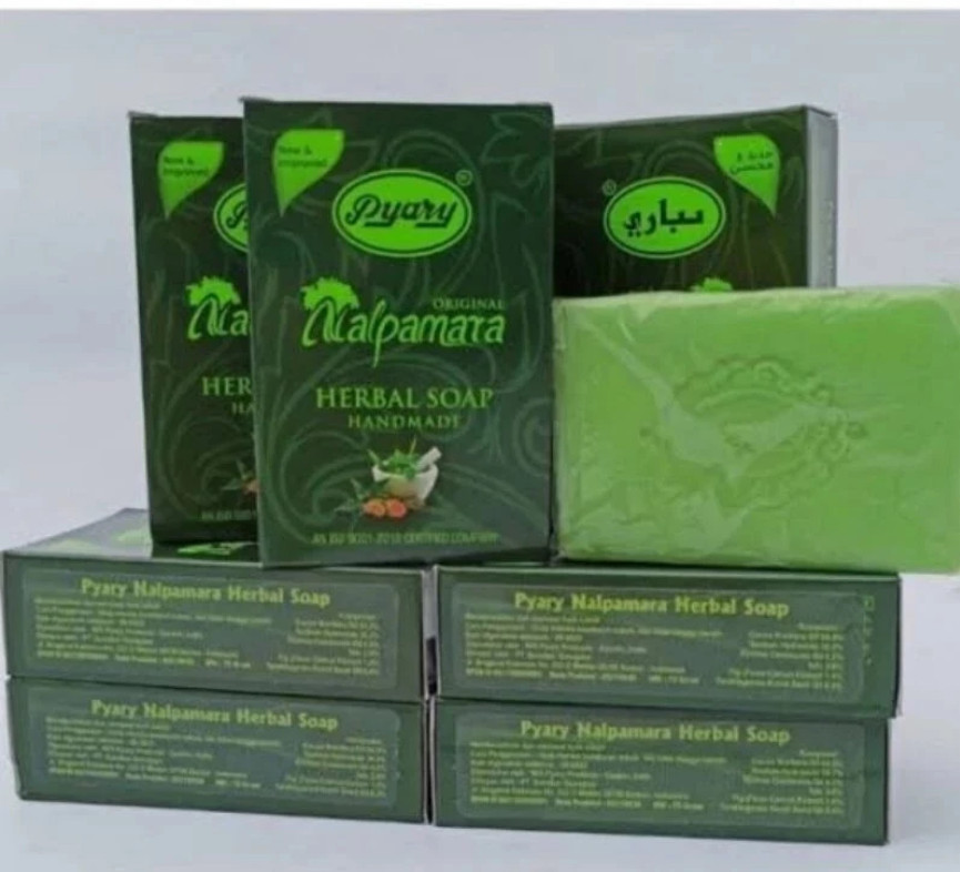 4 X Indian Pyary Nalpamara Original Herbal Soap – 75g Hand Made ⭐FREE SHIPPING⭐