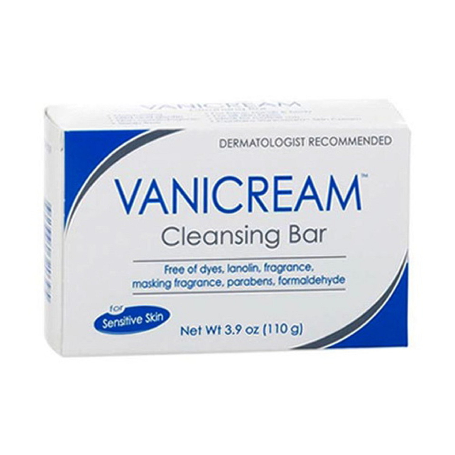 Vanicream Cleansing Bar Sensitive Skin Paraben Free Fragrance Free 3.9oz 2 Pack