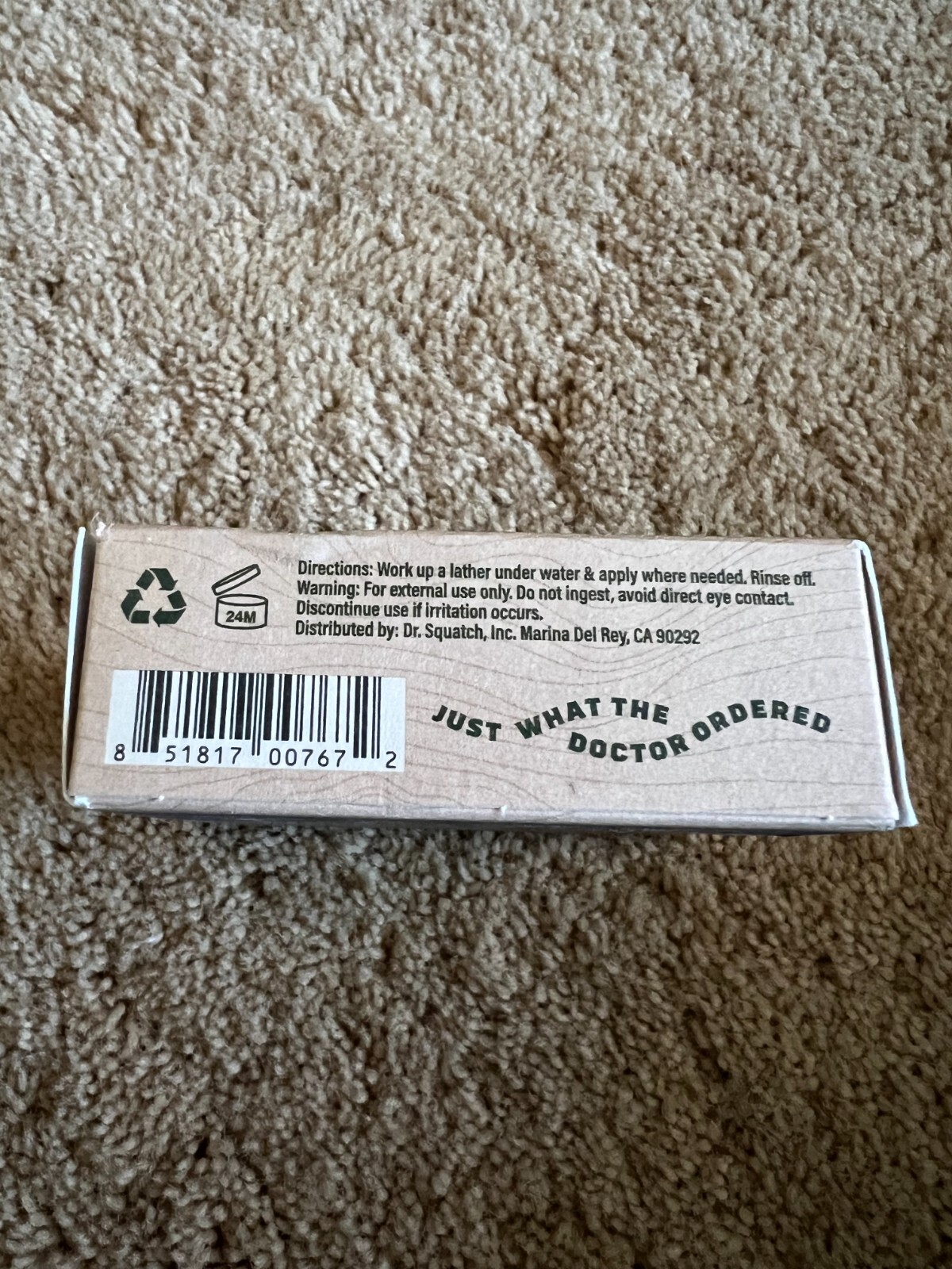 Dr Squatch Fresj Falls Soap Bar Alaskan Glacier Mineral Clay