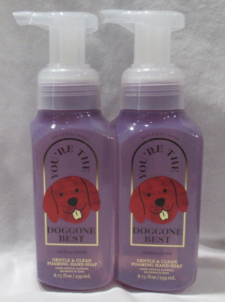 Bath & Body Works Foaming Hand Soap Set 2 YOU’RE THE DOGGONE BEST RAINBOW CEREAL