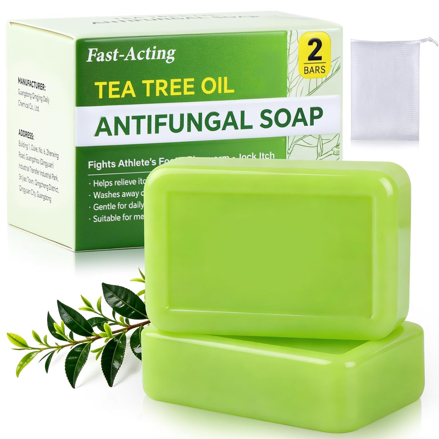 Antifungal Bar Soap – Tea Tree Oil Soap – Athlete’S Foot Treatment for Jock Itch